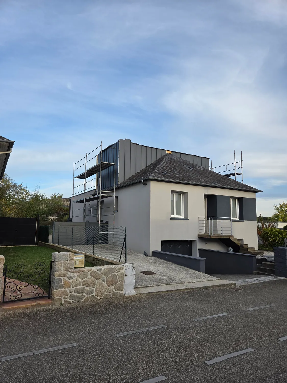 extension ossature bois le bourgneuf la foret