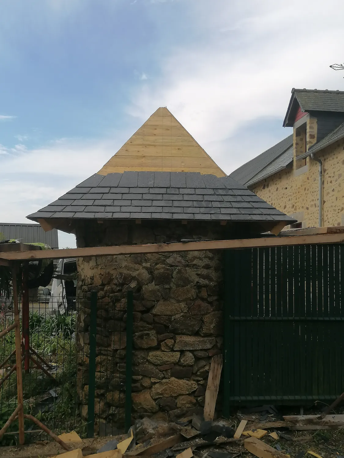 extension ossature bois le genest saint isle